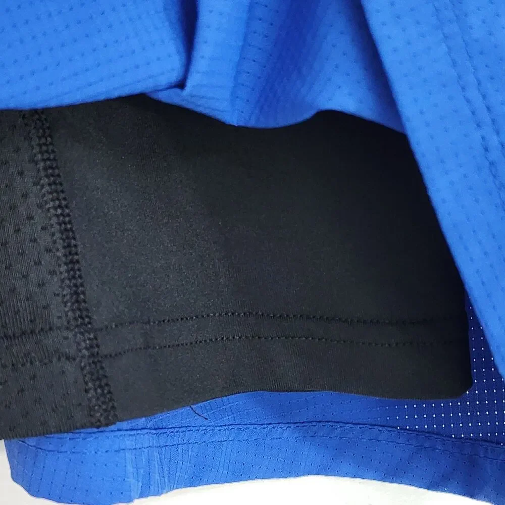 Nike Dri-Fit Mens 2in1 Running Shorts XL blue Liner Drawstring Pockets